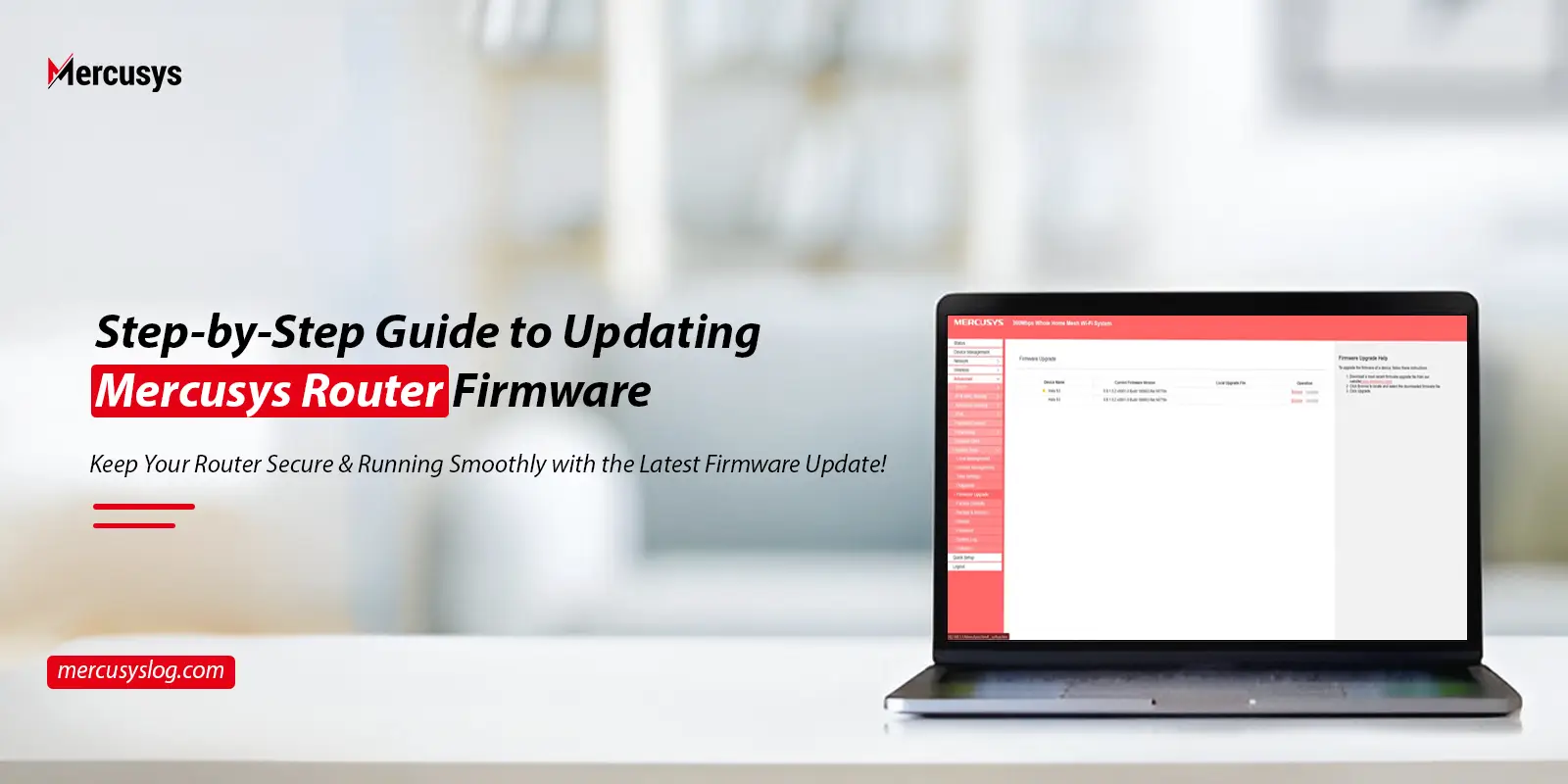 Mercusys router firmware update​