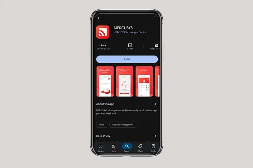 install Mercusys app